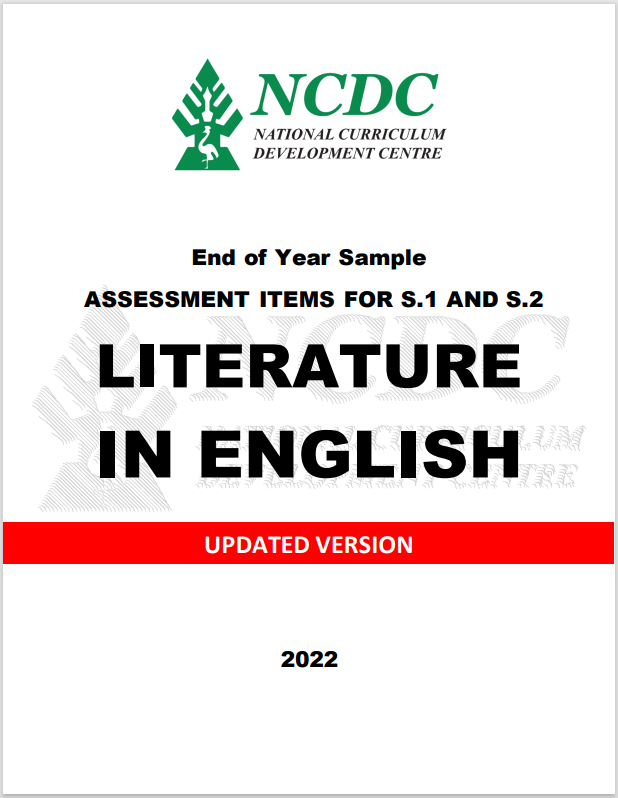 NCDC LITERATURE Sample Assessment Items S1&S2