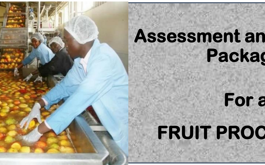DIT-ASSESSMENT AND TRAINING PACKAGE FOR A FRUIT PROCESSOR
