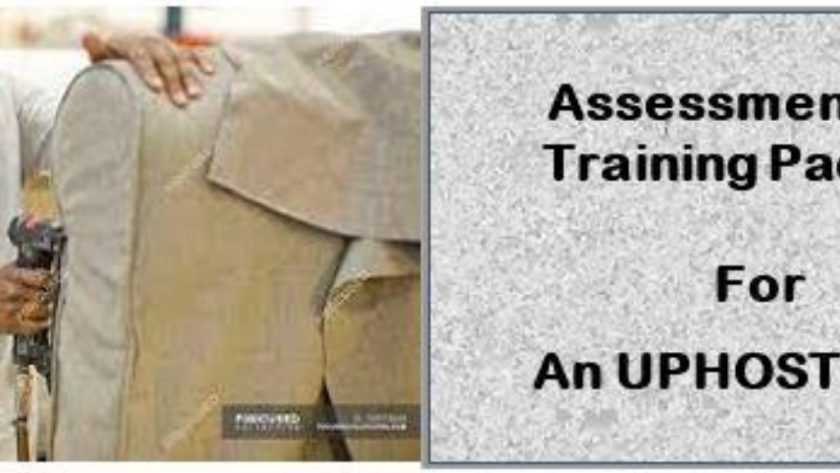 DIT-ASSESSMENT AND TRAINING PACKAGE FOR ATP FOR AN UPHOLSTERER