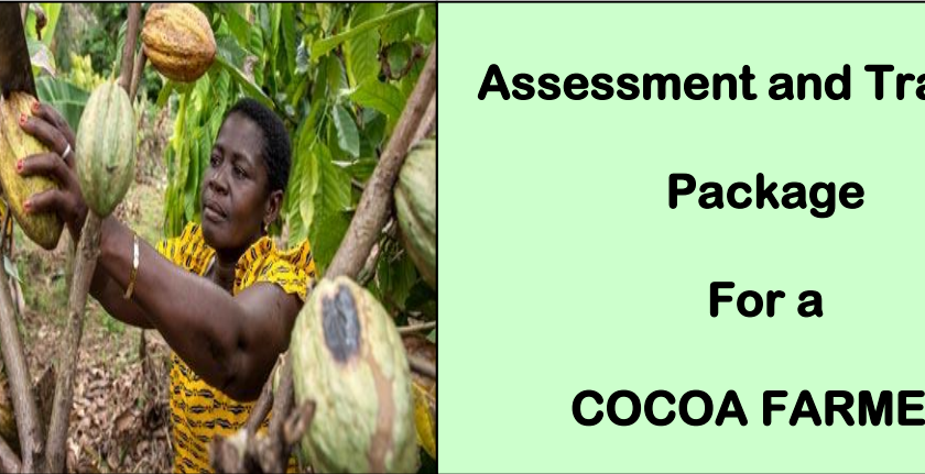 DIT - ASSESSMENT AND TRAINING PACKAGE FOR A COCOA FARMER